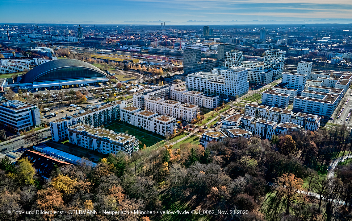 21.11.2020 - Hirschgarten mit Paketposthalle in München